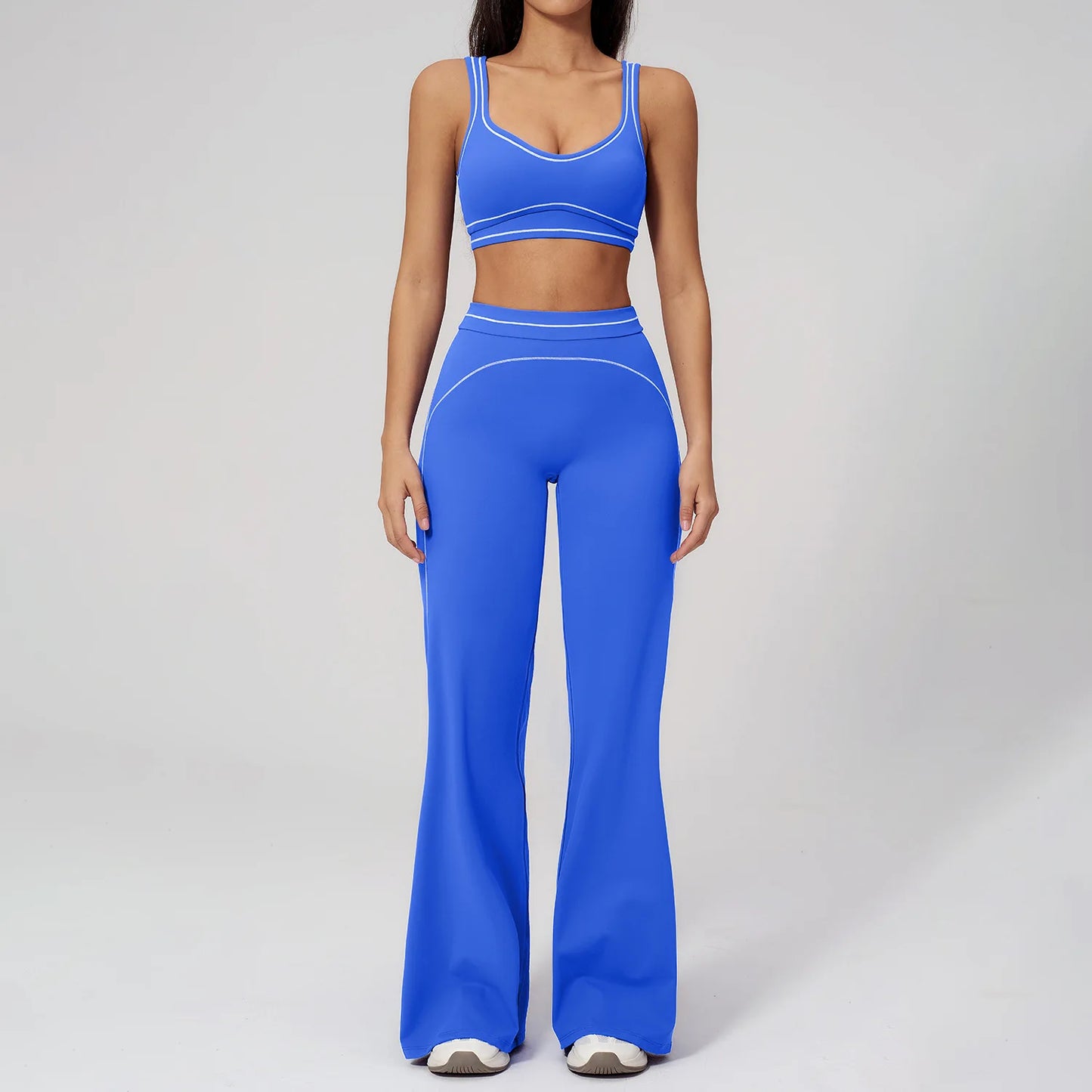 Women’s 2-Piece Fitness Yoga Set, Gym Running Tracksuit, Push-Up Sportswear Leggings, Athletic Workout Outfit