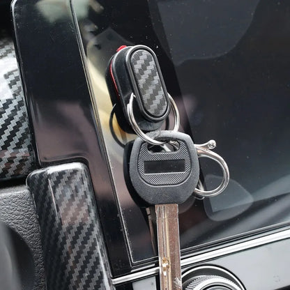 Car Invisible Small Hooks – Carbon Fiber Self-Adhesive Dashboard Wall Hook for USB Cable, Headphones, Keys, Car Interior Organizer