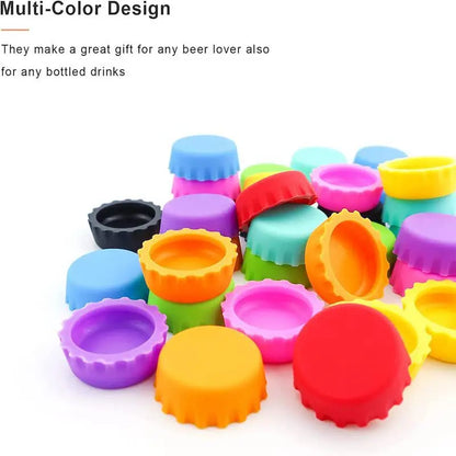 2/6/12pcs Silicone Beer Bottle Caps – Preservative Covers for Wine, Vinegar, Soy, and Cocktail Bottles