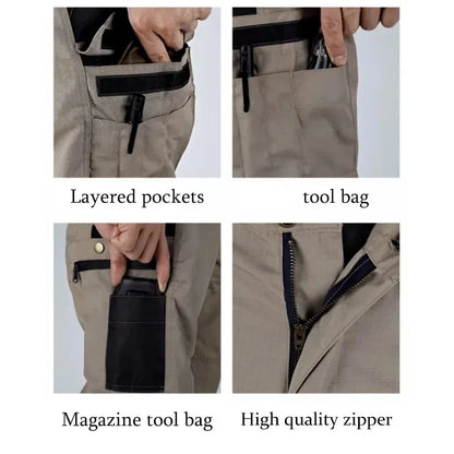Wear Resistant Tactical Cargo Pants - Multi Pocket Outdoor Work Trousers for Men Spring Autumn Casual Jogger Style