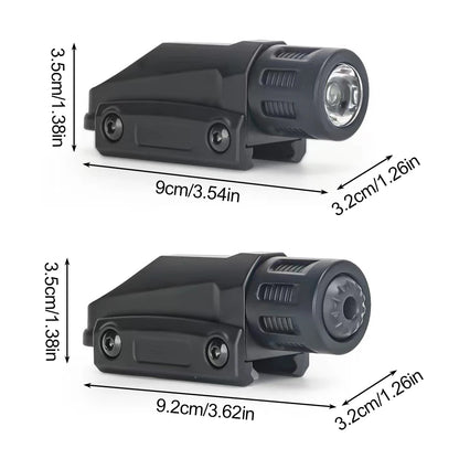 Tactical Weapon Gun Light - Flashlight for M416/M1911/Glock G18 Airsoft Pistol & Rifle, Fits 20mm Picatinny Weaver Rail
