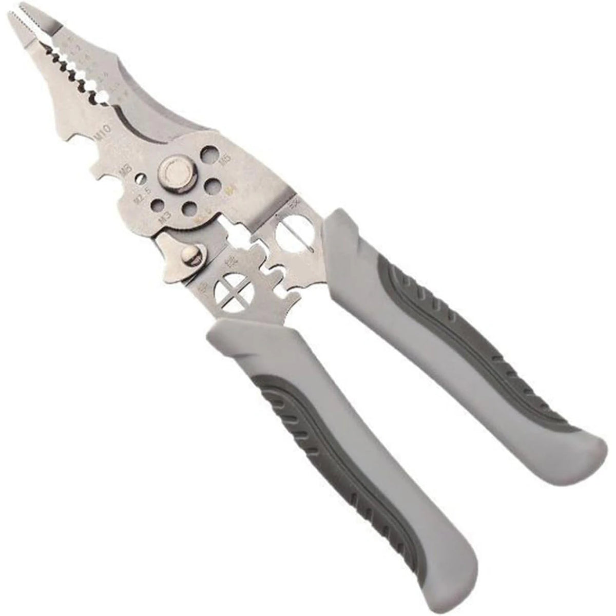 Professional Wire Stripper & Crimping Tool - Multi-Purpose Cable Stripper Pliers for Electrical & Fiber Optic Work