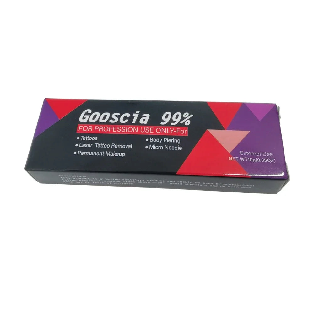 99% Goosica Tattoo Numbing Cream 10g – Pre-Permanent Makeup for Microblading, Piercing, Eyebrows, Lips & Tattoo Removal
