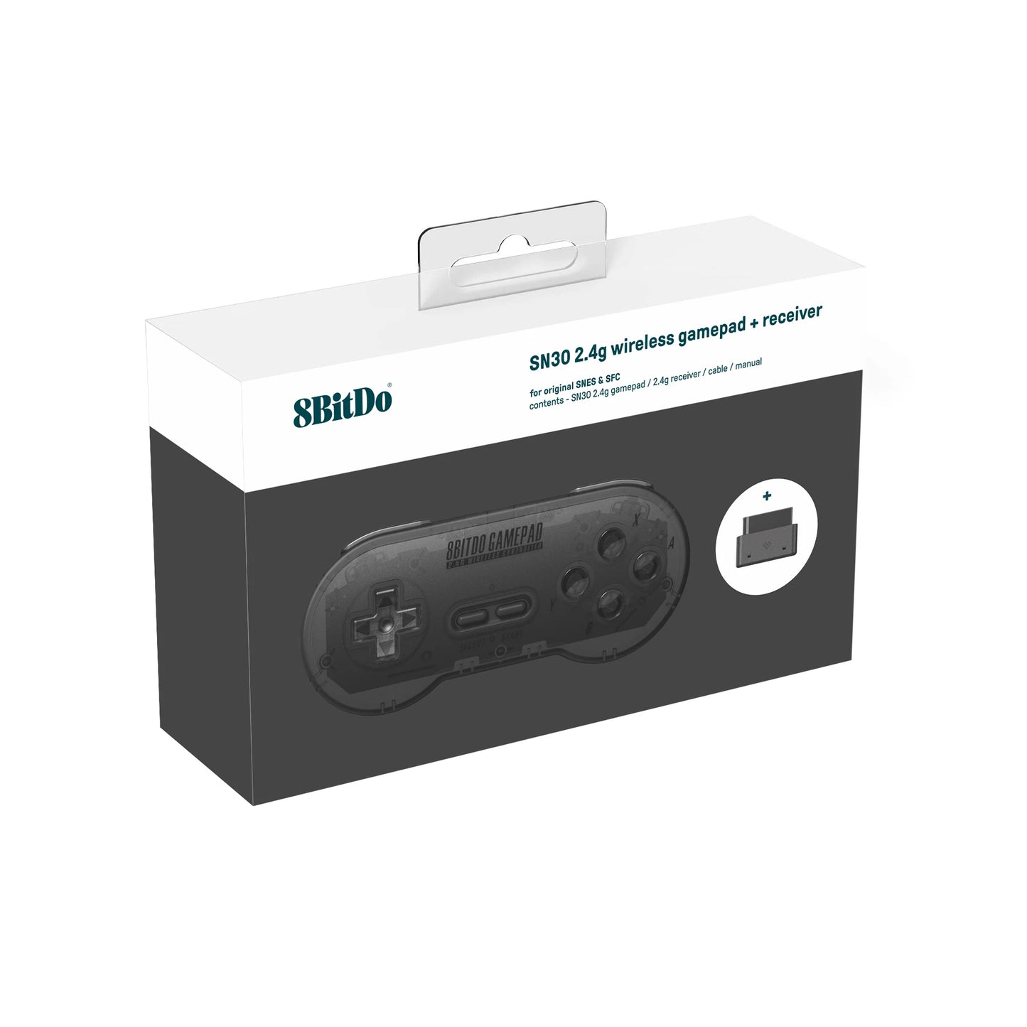 8BitDo SN30 2.4G Wireless Gamepad – Compatible with Original SNES/SFC