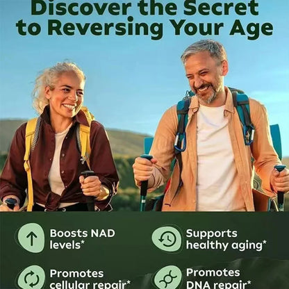 NAD+ Anti-Aging Supplement – Energy, Focus with Nicotinamide Riboside & Resveratrol