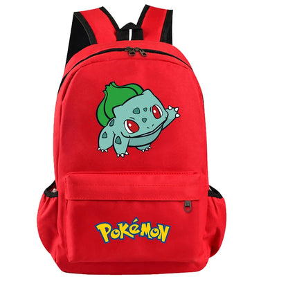 Pokemon Kids Backpack — Pikachu, Charizard, Bulbasaur, Snorlax & Eevee Schoolbag Cartoon Gift