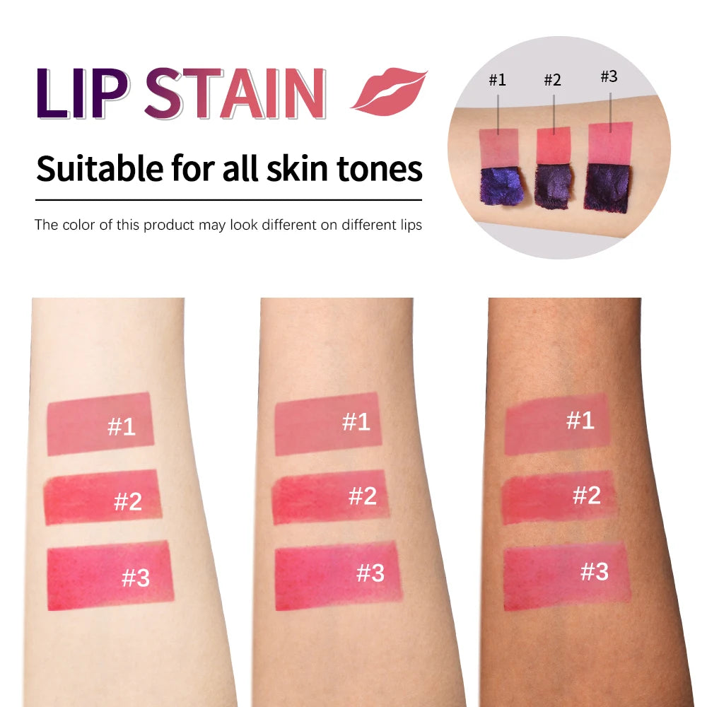 Peel-Off Lip Stain - Long-Lasting Waterproof Pink Tint with Transfer-Resistant Finish