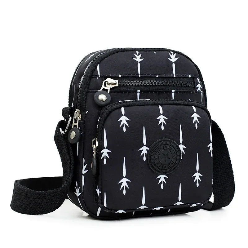 Fashion Oxford Cloth Crossbody Shoulder Bag - Waterproof Multi-Pocket Women’s Mobile Phone Storage Handbag