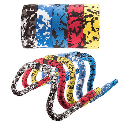 Bicycle Handlebar Tape – Anti-Vibration PU EVA Non-Slip Breathable Road Bike Bar Wrap for Racing