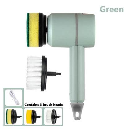 USB Rechargeable Electric Cleaning Brush - Multi-Functional Rotary Scrubber for Household Appliances, Home Cleaning Gadget