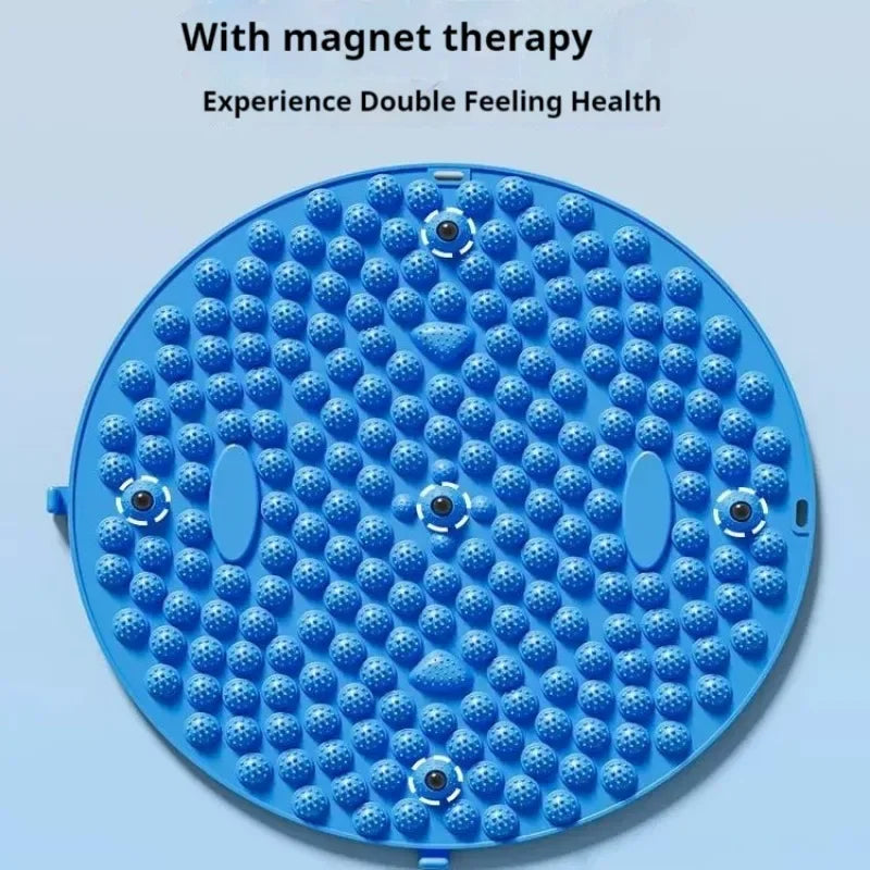Foot Yoga Acupressure Massage Mat - Round Exercise Board for Muscle Relaxation and Fitness Training with Acupuncture Physiotherapy