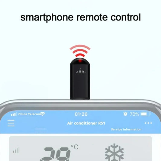 Smartphone Infrared Transmitter Adapter – Type-C Remote Control for TV via Smart App