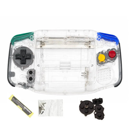 AGB IPS MAX Housing Shell Kit - Replacement Case with Buttons & Rubber Pads for 3.2-Inch GBA IPS MAX LCD