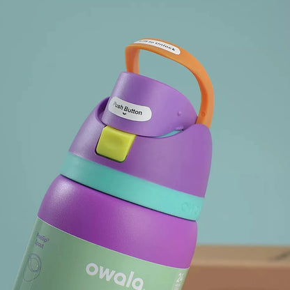 Owala Vacuum Flask & Thermos Water Bottle – Stainless Steel Thermal Mug for Cold & Hot Coffee Drinkware