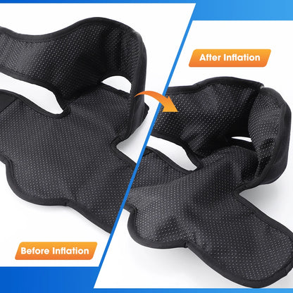 Portable Air Compression Ankle & Foot Massager - 4-Level Intensity Heated Foot Massage Wrap