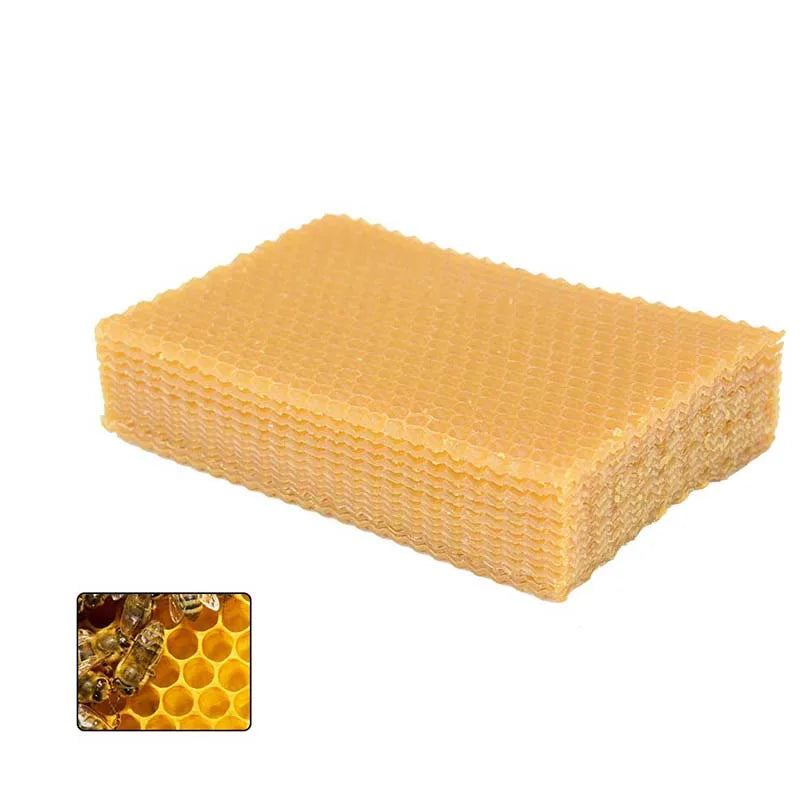 Yellow Honeycomb Foundation Bee Hive Wax Frames: Set of 10 - Premium Beekeeping Equipment for Excellent Hive Management
