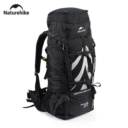 Naturehike 70L Camping Backpack — Large Capacity Ergonomic Hiking & Trekking Bag for Men with Rain Cover