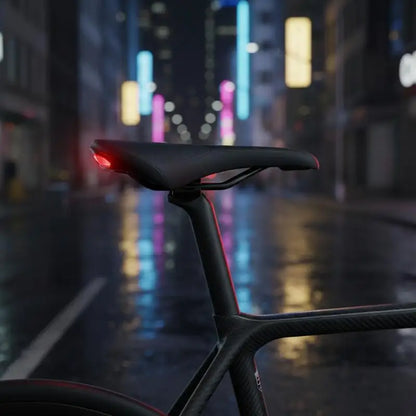 USB Rechargeable Bicycle Taillight - Soft Breathable Rear Warning Light for Road and Mountain Bikes