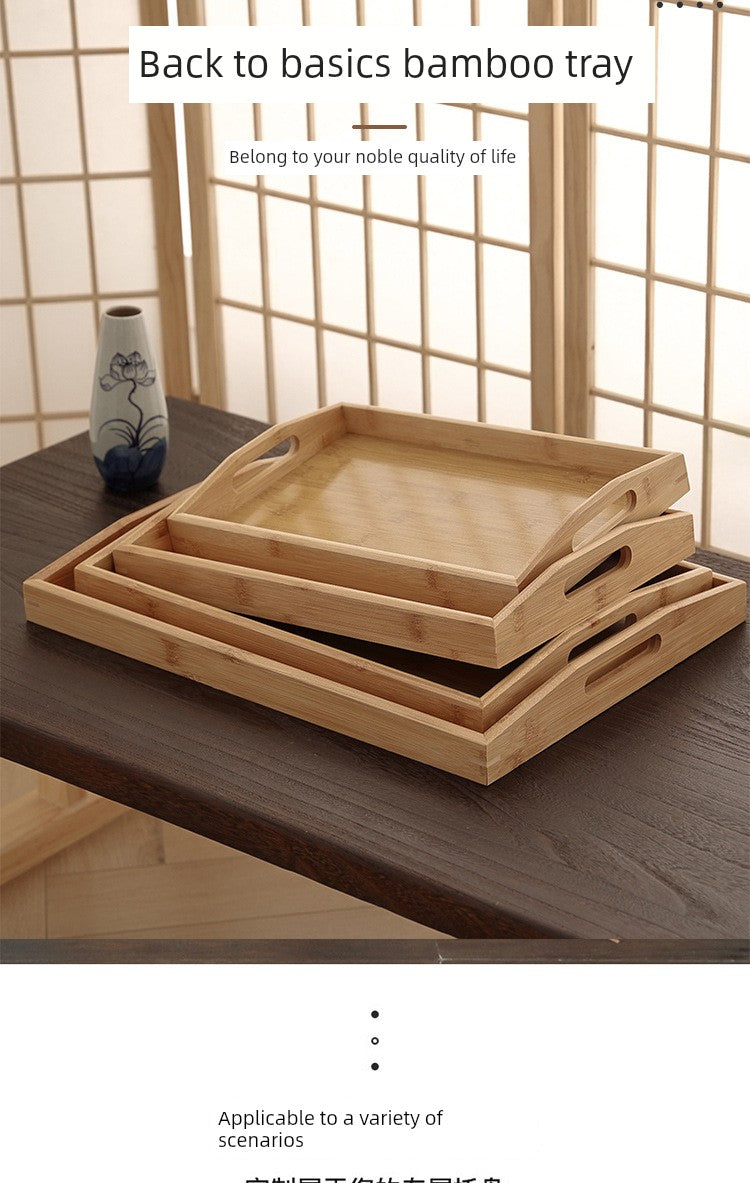 Rectangular Bamboo Tray – Household, Restaurant & Hotel Satchel Serving Tray