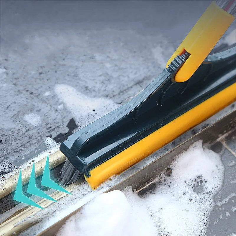 Long Handle Bathroom Floor Brush - Tile and Wall Cleaning Tool for Washroom and Toilet