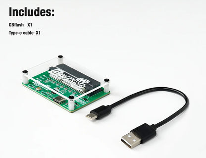 GBFlash Burner USB Adapter — No-Screen Flash Cart for Game Boy, GBA & GBC Consoles