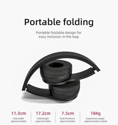 2025 New Stereo P47 Bluetooth Headset – Wireless 5.0 Sports Gaming Headset, Folding Design for iPhone & Xiaomi