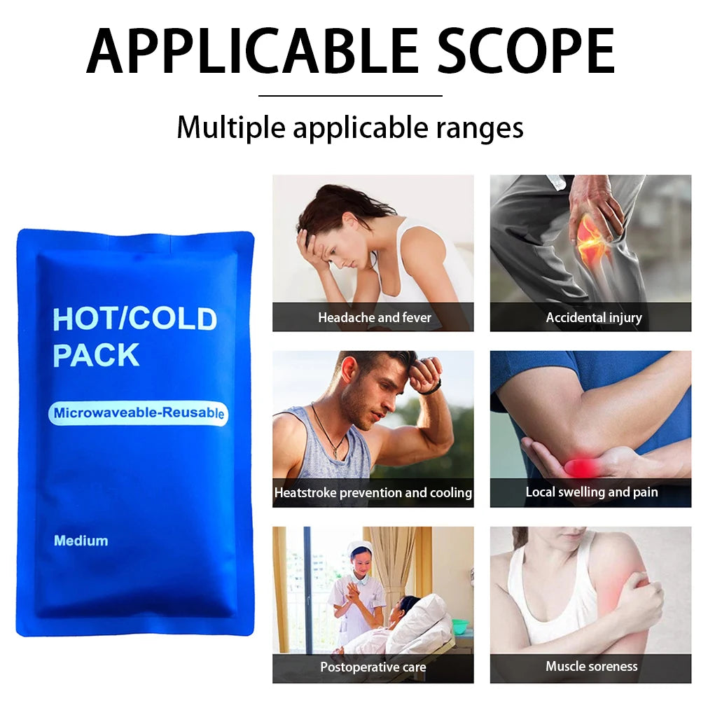 Reusable Gel Hot & Cold Therapy Pack – Ice & Heating Pad for Pain Relief, Sports Injuries & Emergency Use
