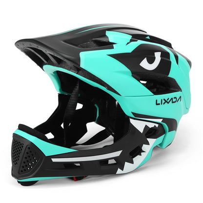 Kids Detachable Full Face Bike Helmet - Child Cycling, MTB, Skateboarding, Roller Skating & Motorcycle Sports Helmet
