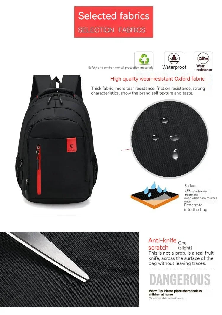 Classic Large Capacity Backpack - Stylish Student & Travel Outdoor Backpack
