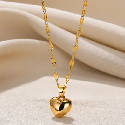 2025 Love Heart Pendant Necklace for Women – Trendy Lip Chain Jewelry Gift