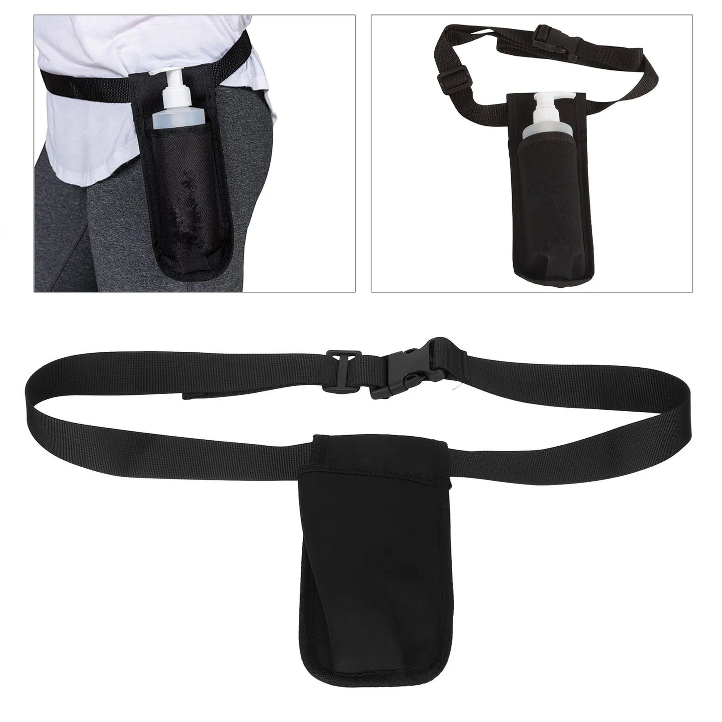 Single Massage Oil Bottle Holster – Portable Waist Holder with Plastic Buckle for Therapists & Perfumers