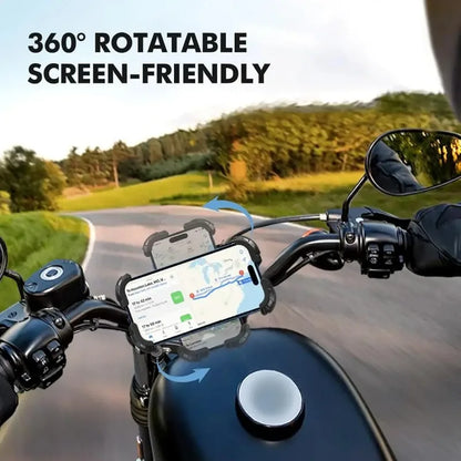 Mountain Bike Phone Holder – Stable, Non-Slip, Rotatable Navigation Mount with Safety Compartment