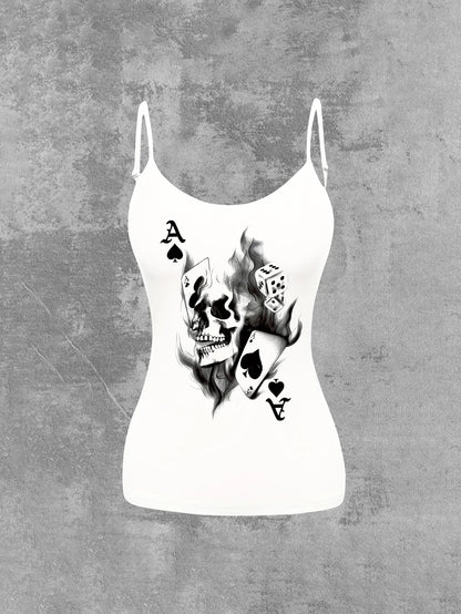 Women’s Slim Strap Tank Top – Breathable Summer Sleeveless Casual Top