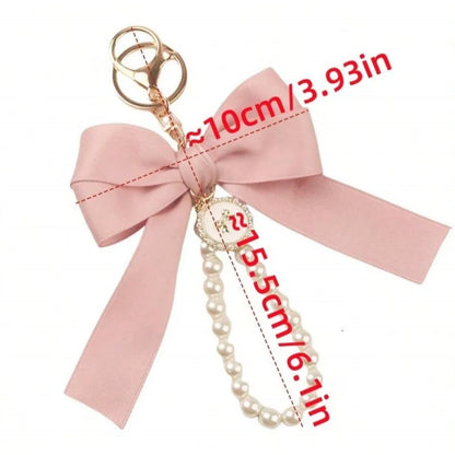 Large Bow Keychain — Decorative Bag & DIY Accessory for Hanging, Headphone Case, and Ornaments