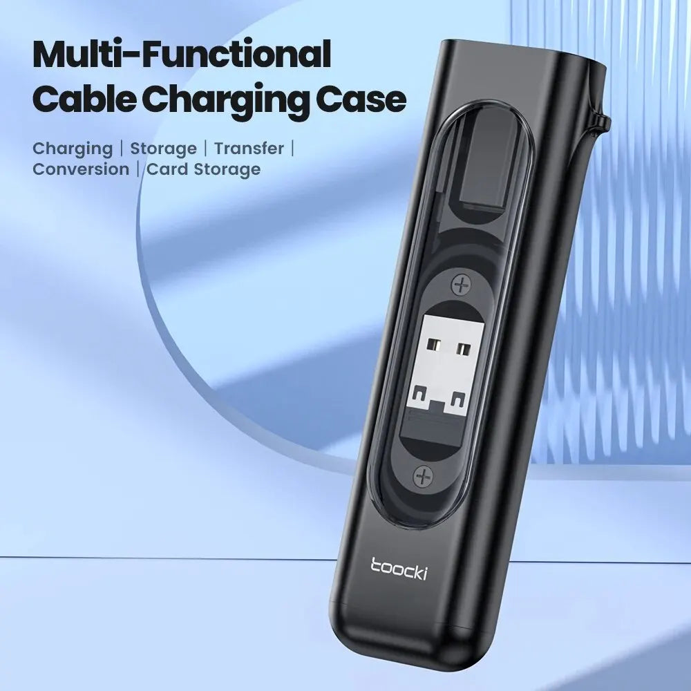 Toocki 5-in-1 USB-C to USB-C PD 60W Fast Charging Cable Set – Multi Adapter Charging Kit for iPhone 15 Pro Max, Samsung S23 & Xiaomi Devices