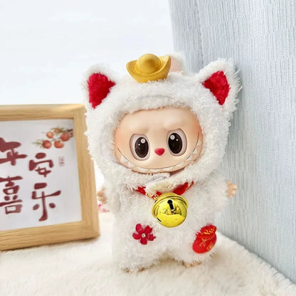 Cute Cartoon Rabbit Outfit for Labubu Plush –  Monkey Macaron Fashion Clothes & Accessories