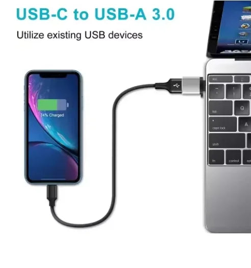 USB 3.0 to USB-C OTG Adapter – Type-C Male to USB 3.0 Female Converter for PC, Laptop, Mac & Xiaomi Smartphones