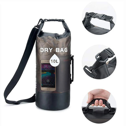Waterproof Dry Bag - 10L/20L Storage Pack for Swimming, Trekking, Rafting, Kayaking & Boating