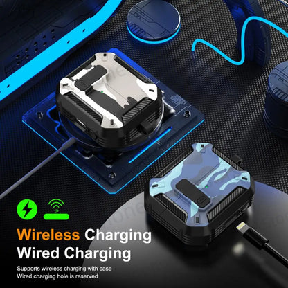 Camouflage Case for Galaxy Buds3 Pro – Carbon Fiber Protective Cover with Keychain & Cleaning Kit