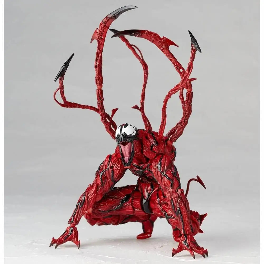 AMAZING YAMAGUCHI Carnage & Venom Action Figure – Marvel Legends Spider-Man Statue with Joint Mobility & Changeable Face, Kids Toy Gift