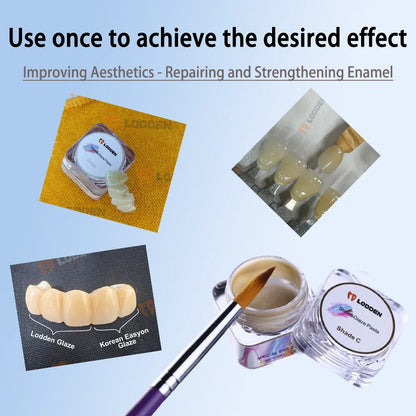 Dental Stain & Glaze Paste – 4g Porcelain for Zirconia, Lithium Disilicate & Glass Ceramic Low-Temperature Glazing