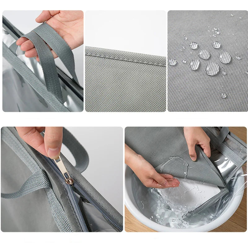 Women’s Multifunctional Travel Makeup Bag – Dry & Wet Double-Layer Oxford Cloth Cosmetic & Toiletry Bag
