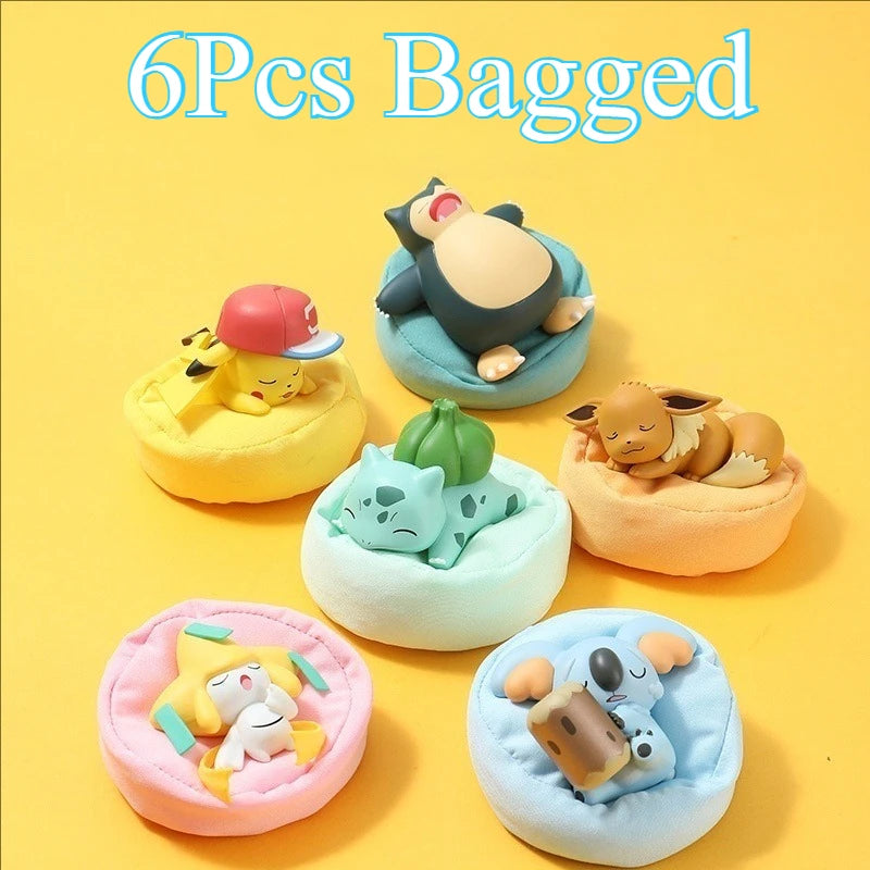Dreamy Pokémon Blind Box Figures - Cute Pikachu and Kirby-Style Desktop Ornaments for Office Décor and Gifts