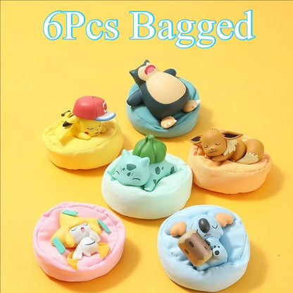 Dreamy Pokémon Blind Box Figures - Cute Pikachu and Kirby-Style Desktop Ornaments for Office Décor and Gifts