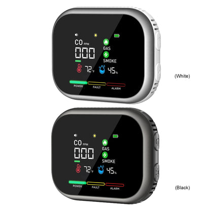 6-in-1 Portable Air Quality Monitor - Indoor CO Detector for Home, RV, Car, Apartment & Travel Use