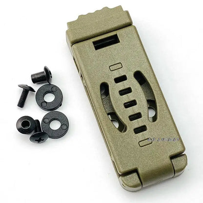 KYDEX Scabbard Waist Clip Knife Sheath - Utility EDC Holster with Belt Buckle for Camping & Mag Pouches