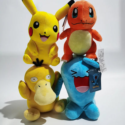 Original Pokémon Gengar Plush 24cm – Cute Pikachu Soft Stuffed Toy Doll for Kids Birthday Gift