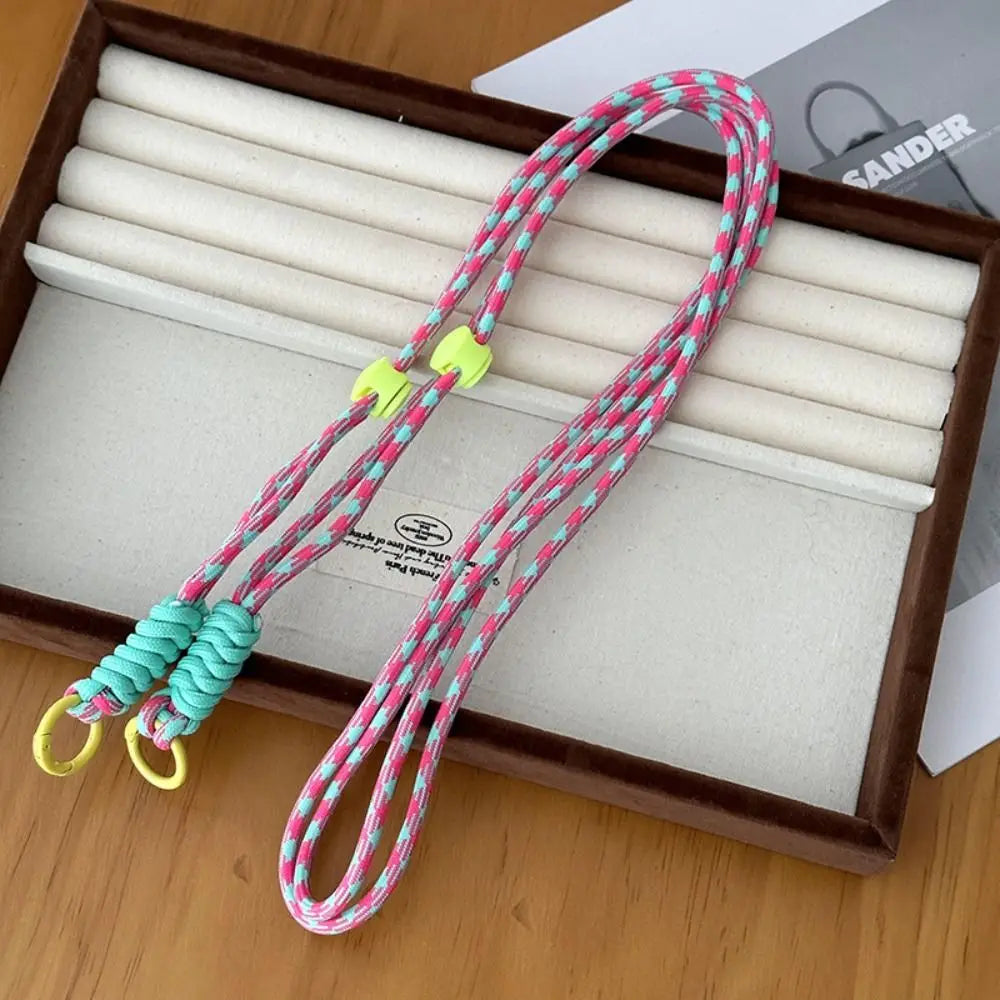 Cute Adjustable Crossbody Bag Chain Strap – Detachable Stripe Shoulder Bag & Phone Hanging Rope Accessory