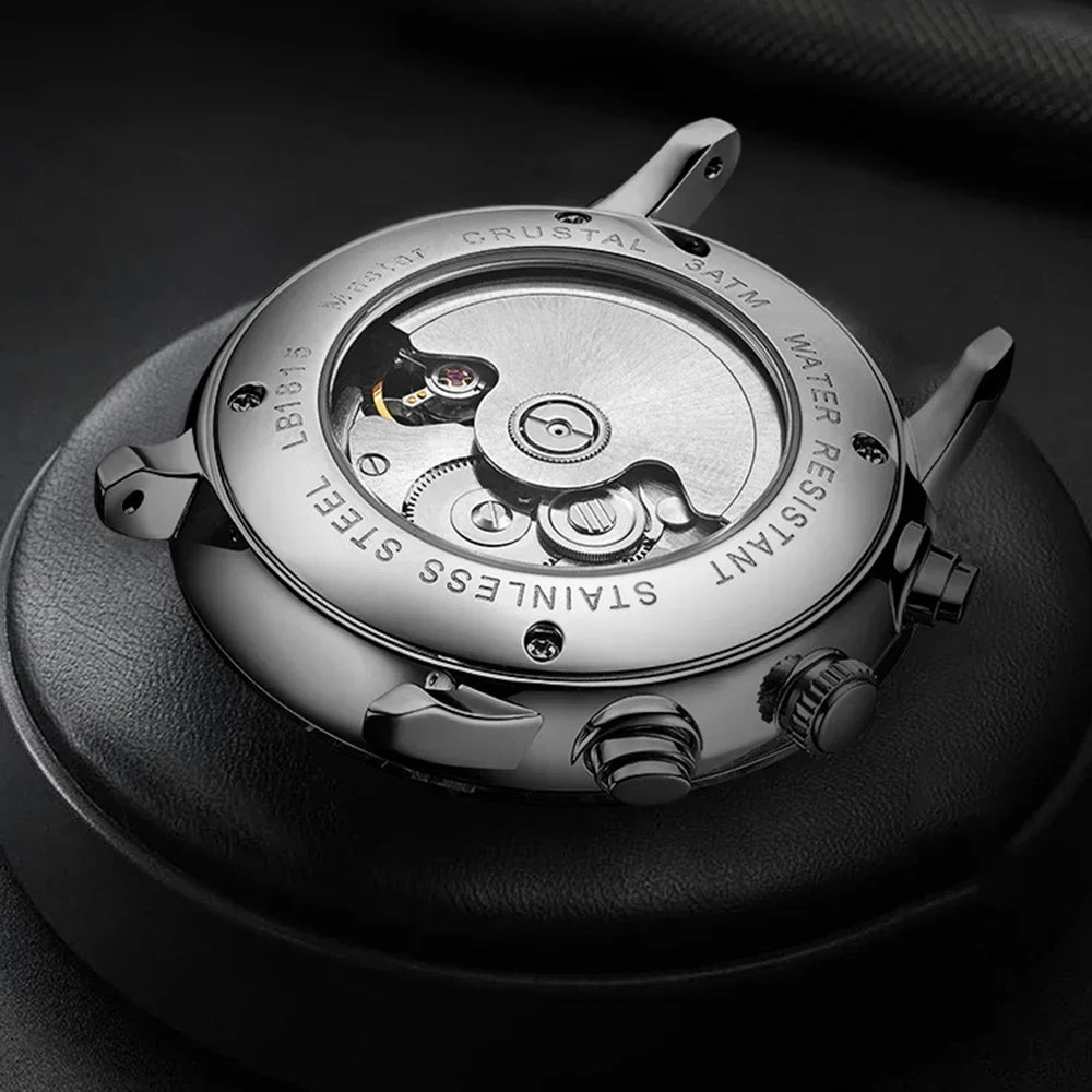 Men’s Fashion Mechanical Watch — 2023 Business Automatic Stainless Steel Luminous Designer Wristwatch
