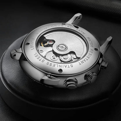 Men’s Fashion Mechanical Watch — 2023 Business Automatic Stainless Steel Luminous Designer Wristwatch